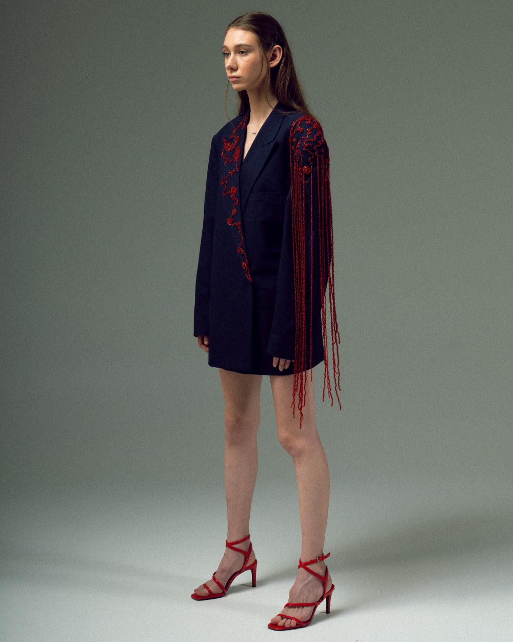 АПСАЙКЛІНГ ПІДЖАК ДАКОРОВАНИЙ БІСЕРОМ