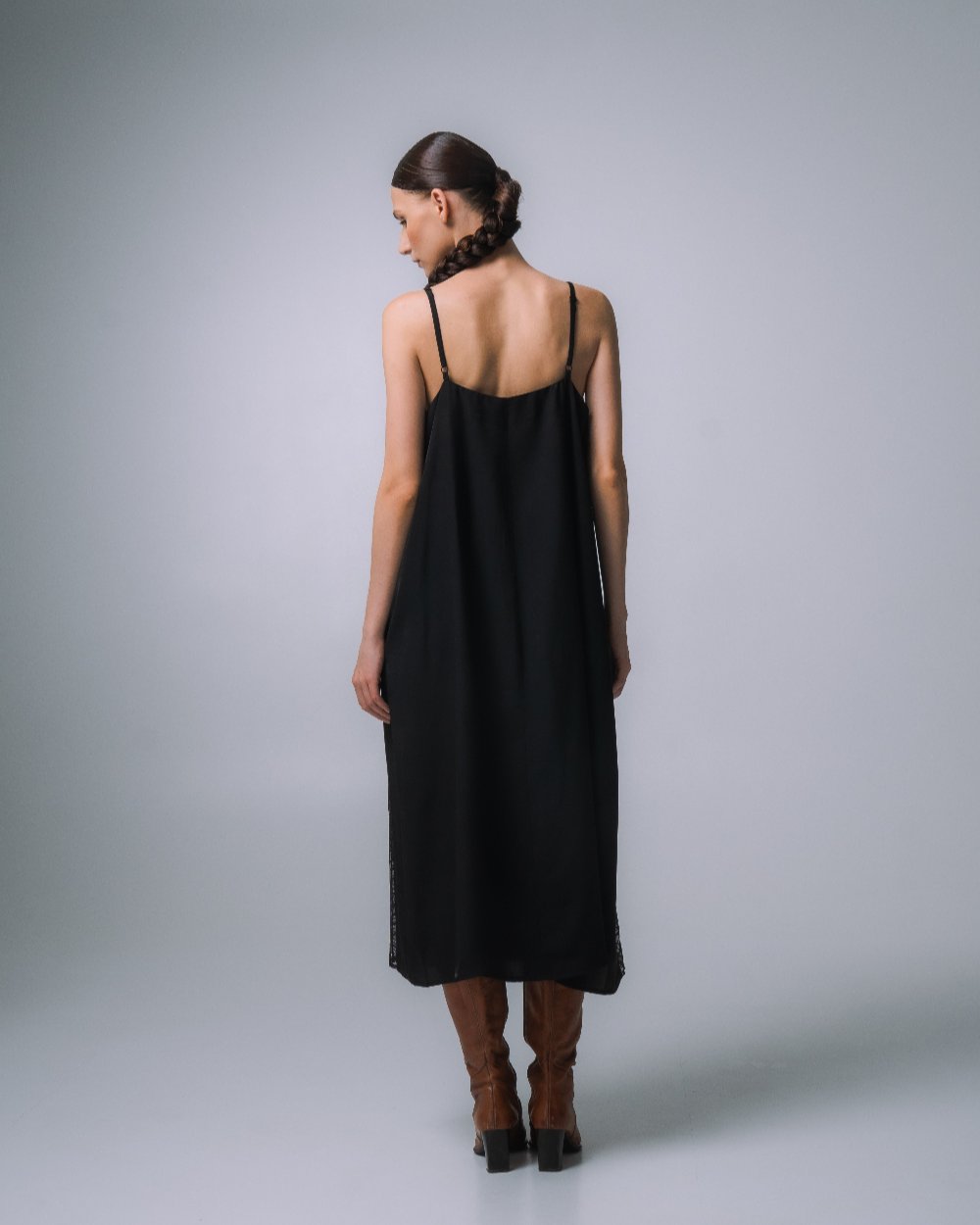 LINGERIE-STYLE DRESS WITH LASE