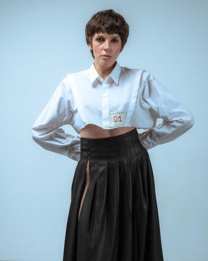 UPCYCLED SKIRT FROM TROUSERS