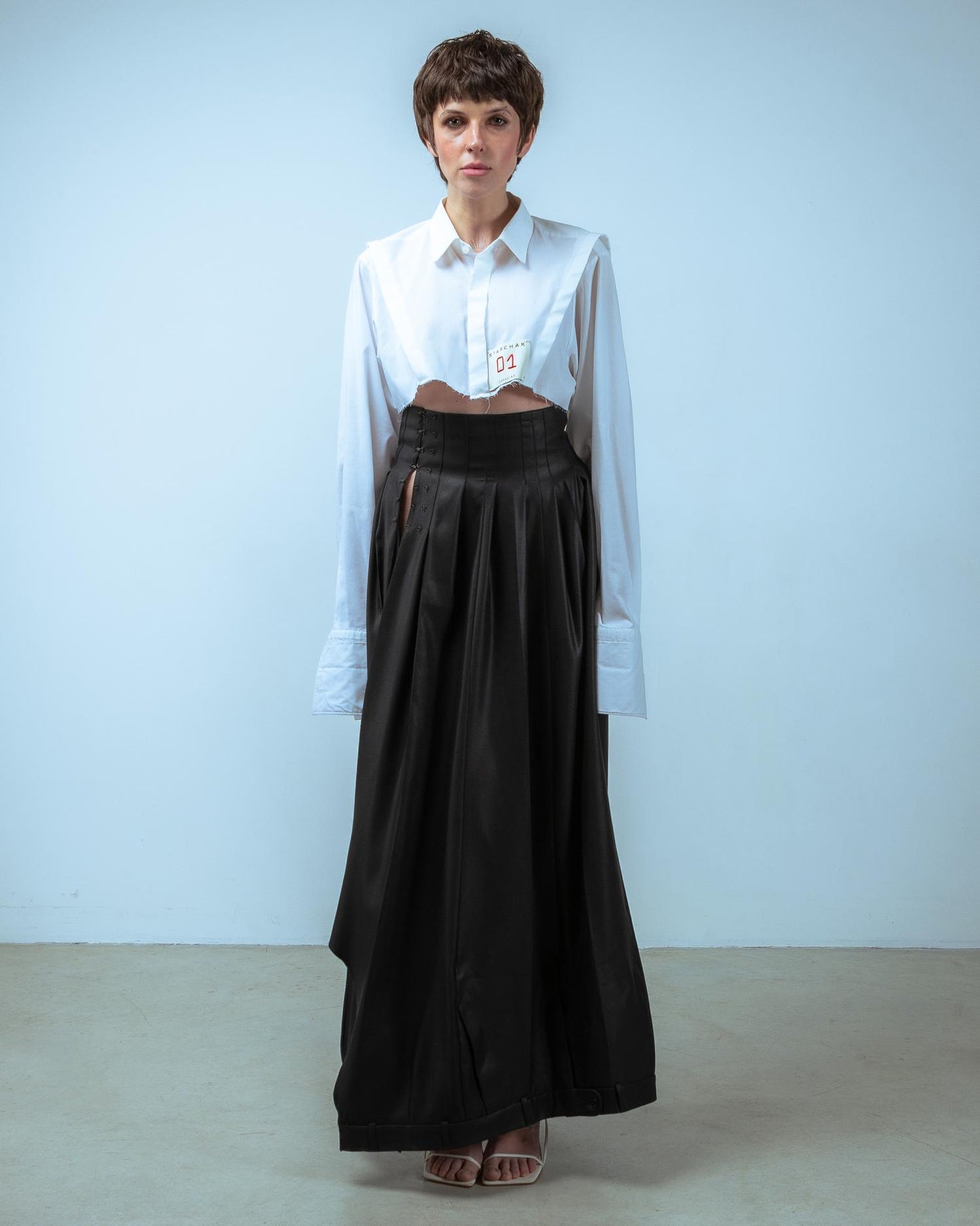 UPCYCLED SKIRT FROM TROUSERS
