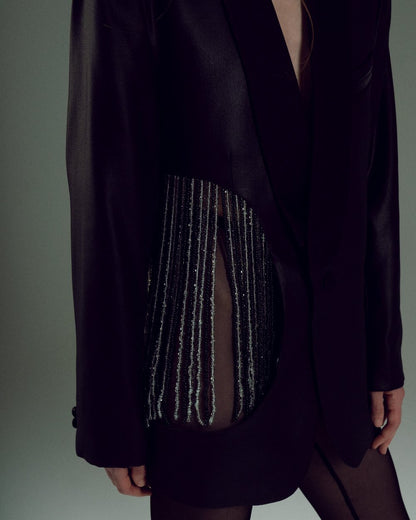 АПСАЙКЛІНГ ПІДЖАК ДАКОРОВАНИЙ БІСЕРОМ