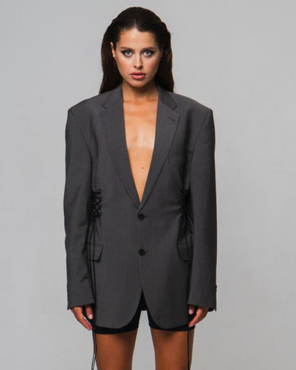 АПСАЙКЛ ЖАКЕТ З РЕГУЛЮЮЧИМИ ЗАВʼЯЗКАМИ