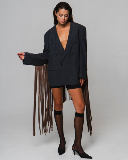 АПСАЙКЛ ЖАКЕТ З БАХРОМОЮ