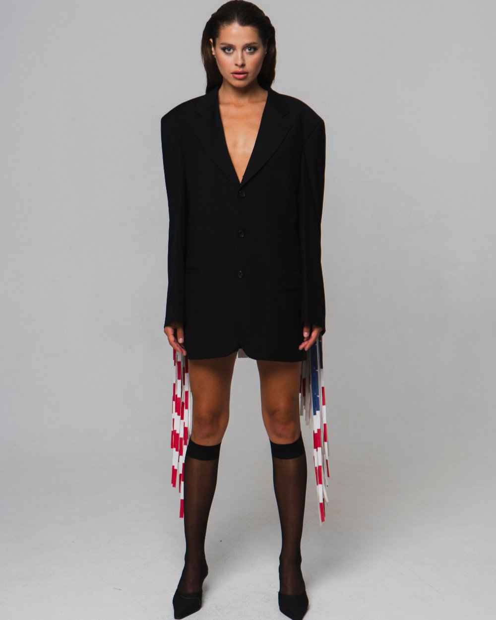 АПСАЙКЛ ЖАКЕТ З БАХРОМОЮ