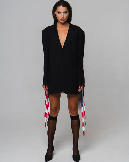 АПСАЙКЛ ЖАКЕТ З БАХРОМОЮ