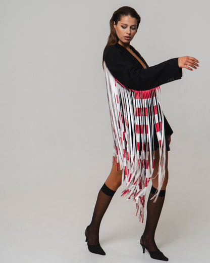 АПСАЙКЛ ЖАКЕТ З БАХРОМОЮ