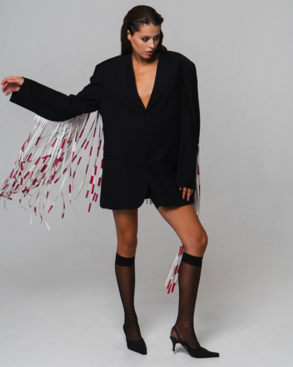 АПСАЙКЛ ЖАКЕТ З БАХРОМОЮ