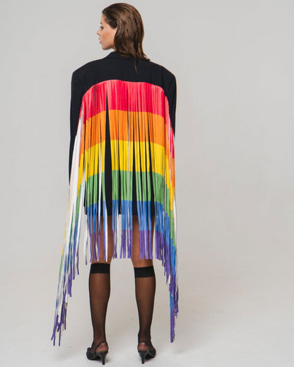 АПСАЙКЛ ЖАКЕТ З БАХРОМОЮ