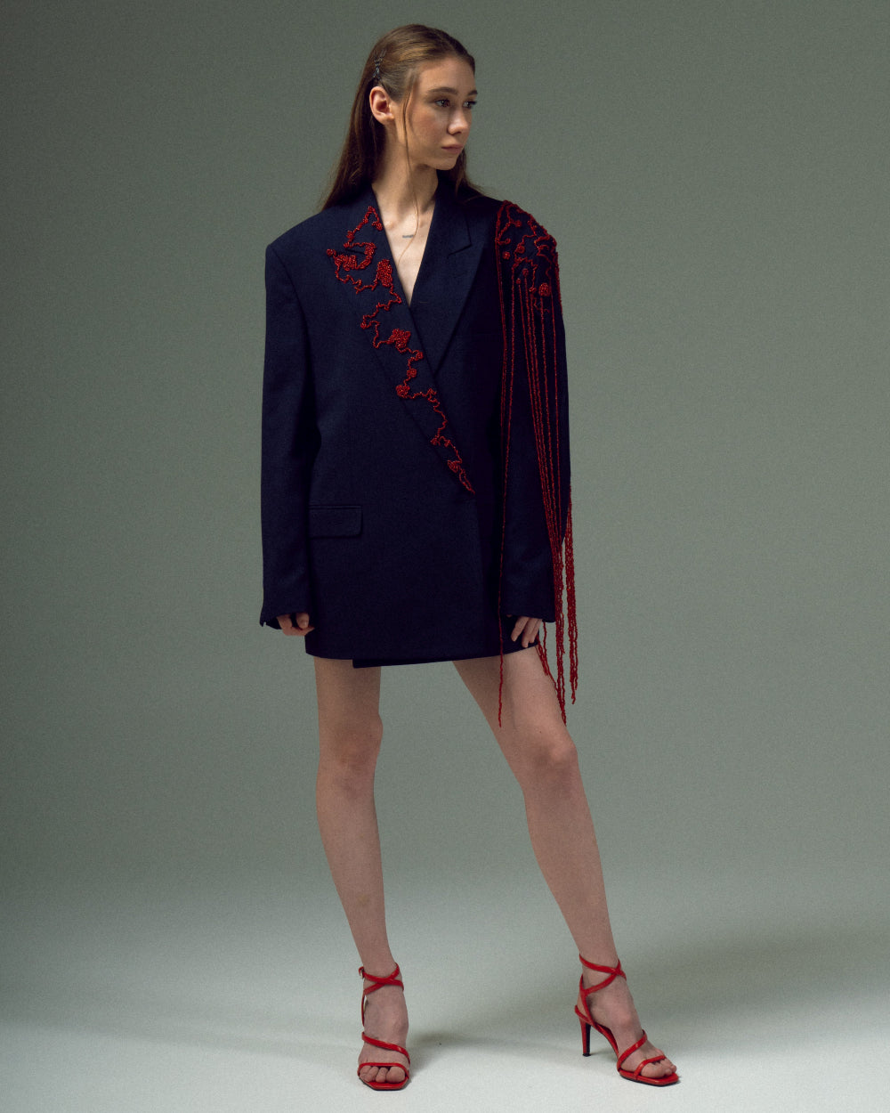 АПСАЙКЛІНГ ПІДЖАК ДАКОРОВАНИЙ БІСЕРОМ