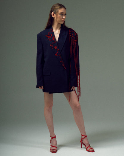 АПСАЙКЛІНГ ПІДЖАК ДАКОРОВАНИЙ БІСЕРОМ